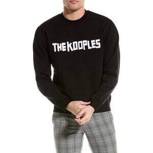 New the Kooples men’s black logo crewneck sweatshirt sz M